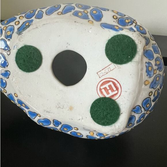 6.5" x 4" Andrea Sadek? Brightly Colored Oriental Painted Ceramic Duck - Picture 5 of 5